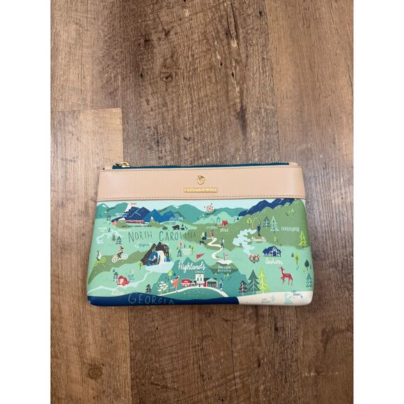 Spartina 449 Blue Ridge Mountains North Carolina Clutch Wristlet *Read - Picture 1 of 10